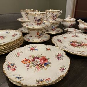 Hammersley Floral Signed Howard Tea service 25 pc